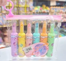 KIRTI Unique Cartoon Cute Highlighters 6 Pcs Color Set Highlighters Marker Pens Stationery Cute Cartoon Theme Bottle Shaped Markers for Kids Girls and Boys (Note:-Colour  Design May Vary)-thumb2