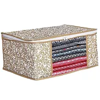 Non Woven Saree Cover Storage Bags for Clothes with Premium Quality Combo Offer Saree Qty-4-thumb4