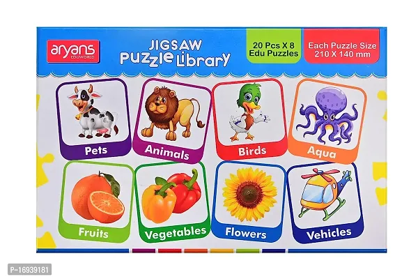 Jigsaw Puzzle Library 8 Edu Puzzles 20 Pcs Puzzle Set For 3+ Age Kids
