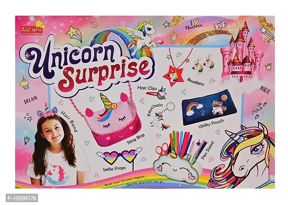 Unicorn Surprise Diy Hobby, Theme Art And Craft Kit For Girls, , Multi-Color, 6+ Year Girls-thumb0