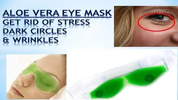 Aloe Vera Cool Gel Eye Mask for Eye Patches Remove Dark Circles Fatigue Cool Eyes Patch Pads Pack of 2-thumb3