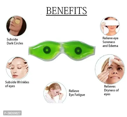 Aloe Vera Cool Gel Eye Mask for Eye Patches Remove Dark Circles Fatigue Cool Eyes Patch Pads Pack of 2-thumb5