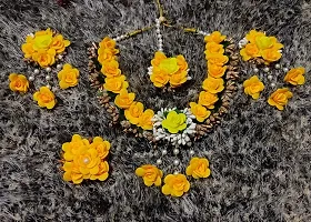 Balika Vadhu Jewellery Designer Yellow Jwellery Set for Women  Girls (Mehandi/Haldi /Bridal/Baby Shower/Marriage)-thumb1