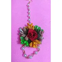 Balika Vadhu Jewellery Designer Jwellery Set for Women  Girls Pink Purple (Mehandi/Haldi /Bridal/Baby Shower/Marriage/Wedding) (Yellow Green)-thumb2