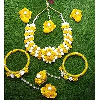 anytime Balika Vadhu Jewellery Designer Jwellery Set for Women  Girls (Mehandi/Haldi/Bridal/Baby Shower) (Yellow)-thumb2