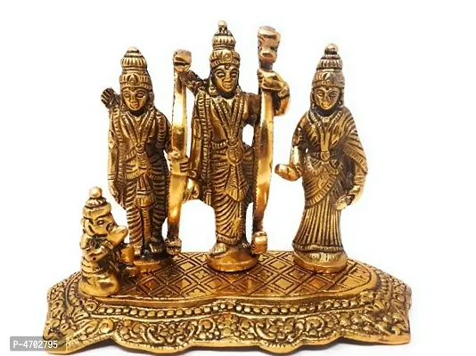 Lord Ram Darbar Idol Metal Showpiece Hindu Religious Idols Ram Sita Laxman Hanuman Murti Puja Decoration Items