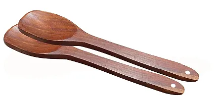 Sublime Arts Cooking Spoon (Set of 2) / DOI Spoon / Ladle Spoon Sheesham Wood  Kitchen Tool, Table Ware-thumb3