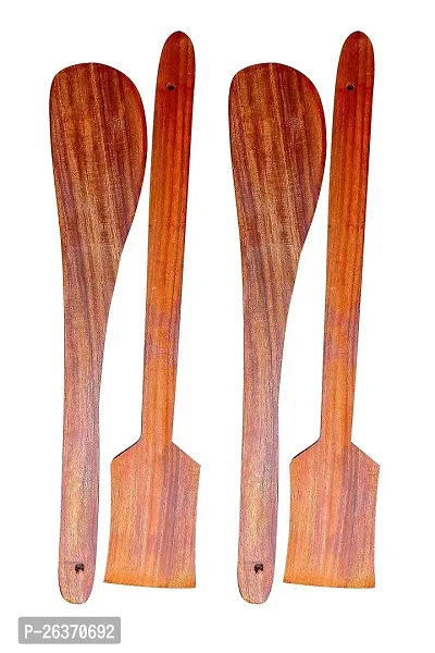 Cooking Spoon (Set of 2) Spatula Spoon and Butter Spoon Sheesham Wood