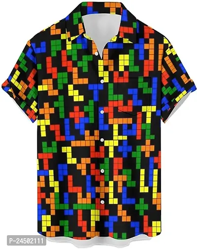 Reliable Multicoloured Polyester Short Sleeves Casual Shirt For Men