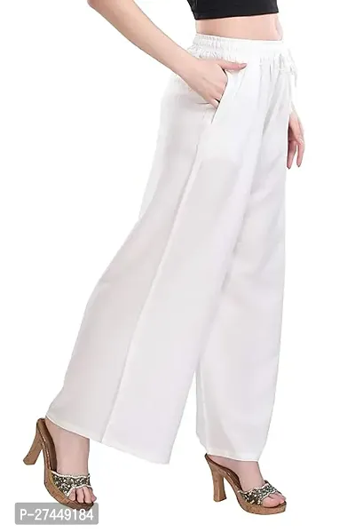 Classic Cotton Solid Palazzos for Women-thumb3