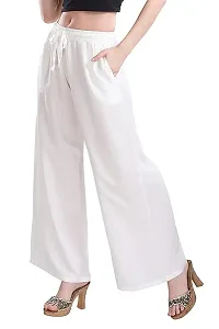 Classic Cotton Solid Palazzos for Women-thumb1