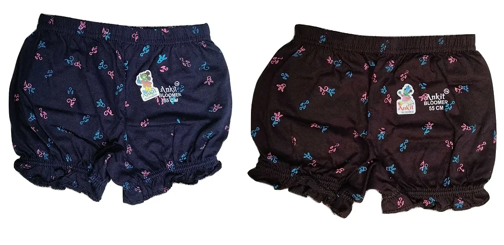 Epic Touch Ankit Premium Kids Printed Bloomers for Kids|Kids Bloomers (Pack of 2)