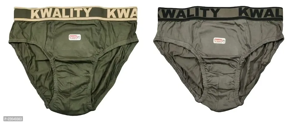 Epic Touch Men's Kwality Premium Solid Underwear/Brief for Men  Boys|Men's Underwear (Pack of 2)