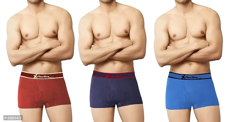 Epic Touch X-Factor Men's Strech Solid Trunk for Men  Boys | Men's Trunk (Pack of 3)