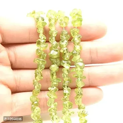 Zoya Gems & Jewellery Peridot beads, 3-5mm chip, green stone beads, nugget gemstone beads strand, A grade natural pearidot beads, beading Necklace-thumb3