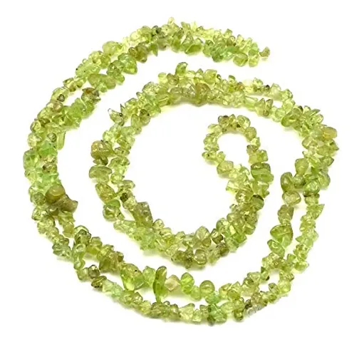 Zoya Gems & Jewellery Peridot beads, 3-5mm chip, stone beads, nugget gemstone beads strand, A grade pearidot beads, beading Necklace