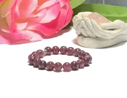 Zoya Gems  Jewellery 10MM Anxiety Relief Lepidolite crystal bracelet, Stress relief gift, Calming bracelet for women, crystal healing bracelet, lepidolite bracelet-thumb1