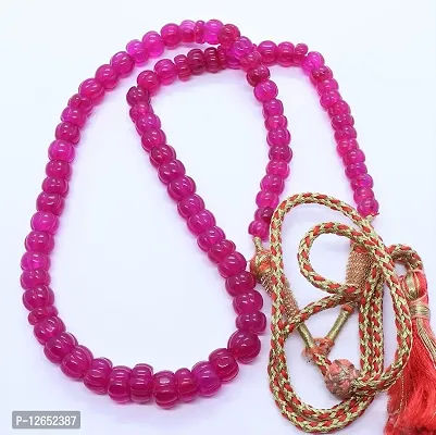 Zoya Gems & Jewellery 1 Strand AAA Ruby Jade Quarts Hand Curved Watermelon Beads, Ruby Curved Beads, 7-11 MM Ruby Jade Quartz Pumpkin 22 Inch Long Necklace Beads,-thumb4