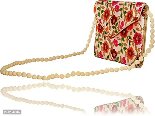 Zoya Gems & Jewellery Party Beige Sling Bag-thumb2