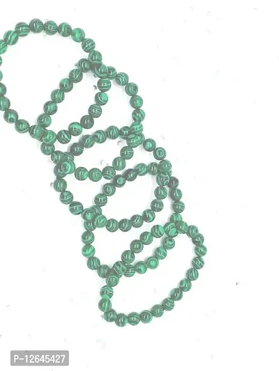 Zoya Gems  Jewellery Malachite 8mm Bead Bracelet, Green Bracelet, Natural Malachite Beads,Heart Chakra Bracelet, Taurus Zodiac Bracelet, Scorpio Bracelet-thumb0