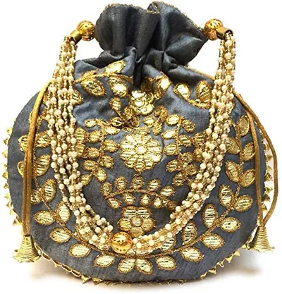 Gold Potli Bag, Indian Designer Bags Online, ladies purse online shopping –  modarta