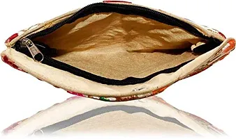 Zoya Gems & Jewellery Party Beige Sling Bag-thumb3