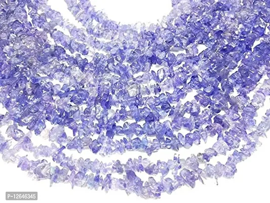 Zoya Gems & Jewellery Tranzanite Chip Stone Beads Strand - 32 inch Full Strand ~ 3-7mm Chips, Stone Nuggets - 1 strand Necklace