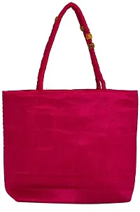 Zoya Gems & Jewellery Pink Rajasthani Collection and Ethnic Cotton Silk Handmade Handbag for Women-thumb1