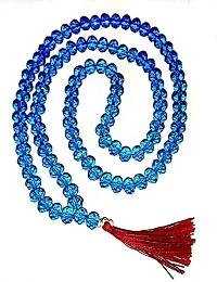 Zoya Gems & Jewellery 108 Beads 8MM Crystal Prayer Necklace, Yoga, Mantra Jaap Mala-thumb1