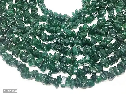 Zoya Gems  Jewellery Green Aventurine Chip Stone Beads Strand - 36 inch Full Strand ~ 3-7mm Chips, Stone Nuggets - 1 strand Necklace