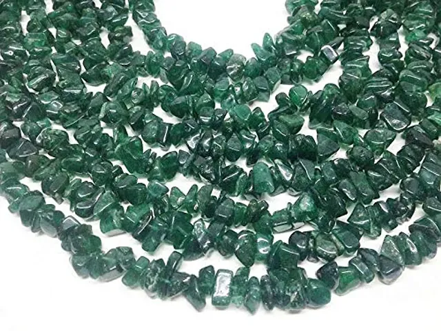 Zoya Gems Jewellery Aventurine Chip Stone Beads Strand - 36 inch Full Strand ~ 3-7mm Chips, Stone Nuggets - 1 strand Necklace