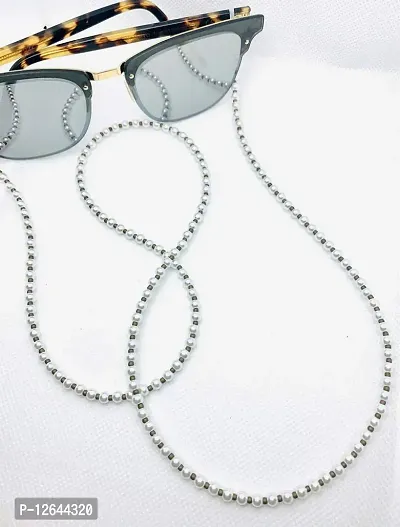 Zoya Gems & Jewellery Pearls with Olive Mask & Sunglass Chain (2 in 1)-thumb3