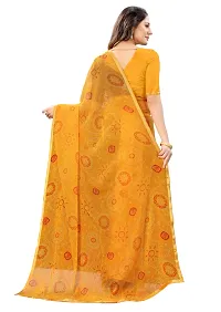 Stylish Fancy Beautiful Chiffon Print Saree With Blouse For Women-thumb3