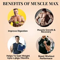 Xterme Muscle Max: Ayurvedic Formula for Weight Gain and Body Growth | Whey Protein | Body Growth Supplement | Muscle Gainer | ChocolateFlavour-thumb1