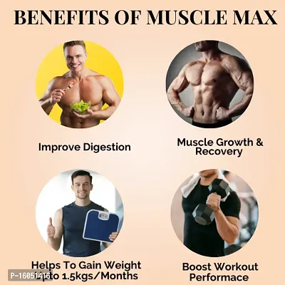 Xterme Muscle Max: Ayurvedic Formula for Weight Gain and Body Growth | Whey Protein | Body Growth Supplement | Muscle Gainer | ChocolateFlavour-thumb2