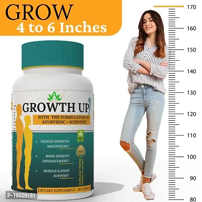 Growth UP Ayurvedic Height Increasing Medicine for Natural Height Growth and Gain , Height Enhancer Medicine