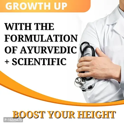 Growth UP - Ayurvedic Height Increase Supplement | Natural Height Growth  Bone Density Enhancer | Height Increase Medicine ( Pista Flavour )-thumb2