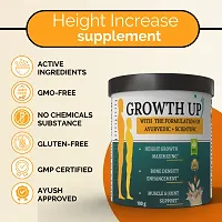 Growth UP - Ayurvedic Height Increase Supplement | Natural Height Growth  Bone Density Enhancer | Height Increase Medicine ( Pista Flavour )-thumb3