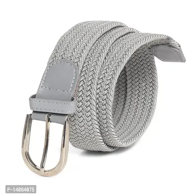 BKE Weaved Stretch Belt - Women's Belts in Grey