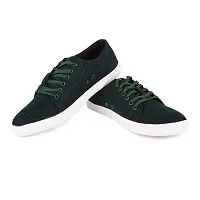 MONKS  KNIGHTS Sacrameno Green Smart Casual Canvas Shoes Sneakers for Men (6)-thumb1