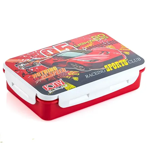 Solomon? Tasty Lunch Box for Kid 2 Containers Lunch Box?, Lunchbox for Children, Plastic Lunch Box?(1000 ml)