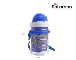 Solomon Premium Quality Lunch Box and Water Bottle Combo for School Kids (Blue)-thumb3