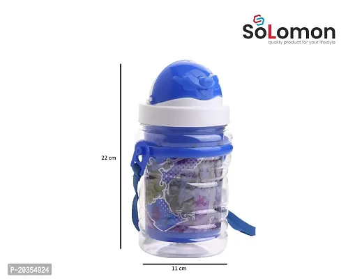 Solomon Premium Quality Lunch Box and Water Bottle Combo for School Kids (Blue)-thumb4