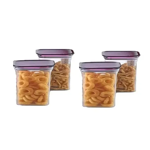 Solomon? Kit Kat Transparent Jar | Air Tight Container | Kitchen Storage Plastic 600ML (10 X 9 X 9 CM)
