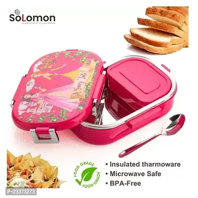 Solomon reg; Premium Quality KIDDOS Steel lunch box 4 Containers Lunch Box  (800 ml)-thumb4