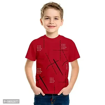 Luke and Lilly Boys Cotton Half Sleeve Tshirt - Pack of 2 Red-thumb4