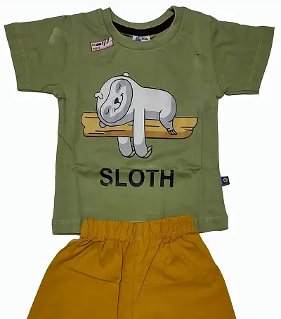 Kids Cotton T-Shirts and Shorts For Boys