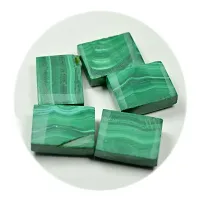 3.25 Ratti 2.95 Carat Natural Malachite 1 Piece Rectangle Shape Dana Firang Loose Gemstone Chakra Healing Bead-thumb3