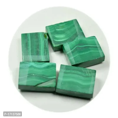 3.25 Ratti 2.95 Carat Natural Malachite 1 Piece Rectangle Shape Dana Firang Loose Gemstone Chakra Healing Bead-thumb4