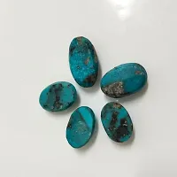 8.25 Ratti 7.5 Carat Natural Irani Turquoise 1 Pcs Firoza Oval Shape Loose Gemstone Healing Astrological-thumb3